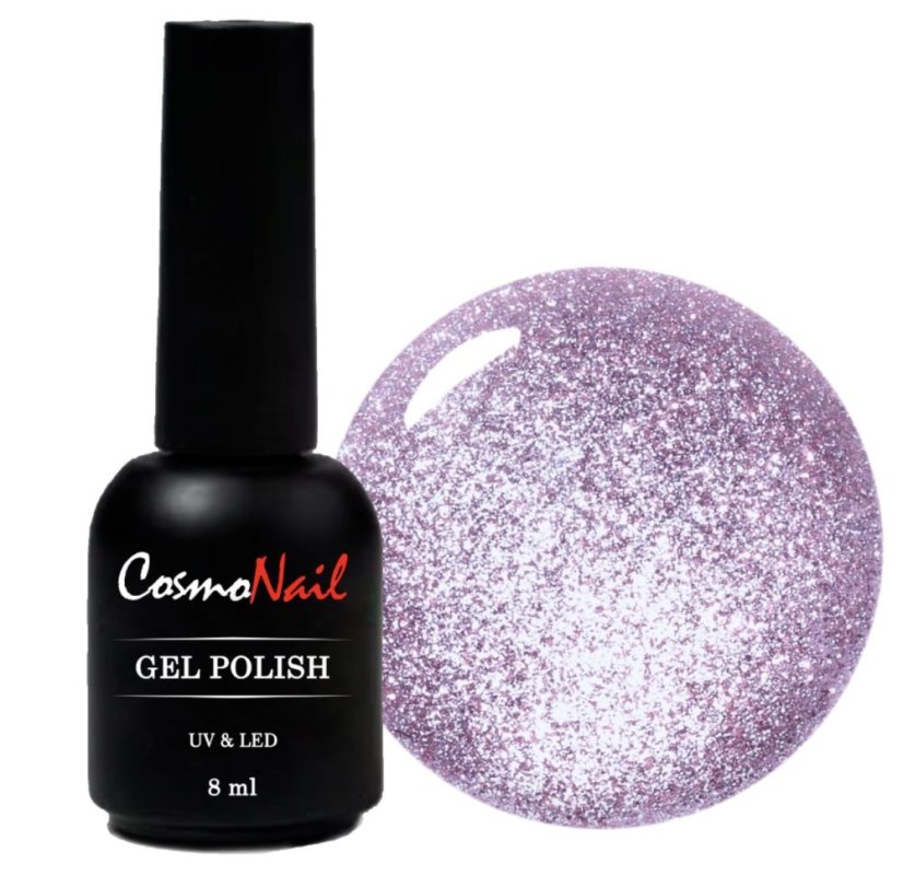 COSMONAIL gel lak Flashing Disco 41 - Levander Sparkle, 8 ml