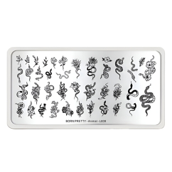 BORN PRETTY Animal L009 - plantillas para uñas
