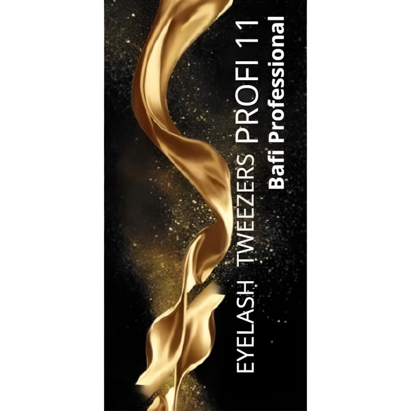 BAFI Professional eyelash tweezers PROFI 11 - straight A