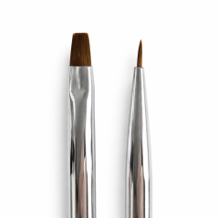 COSMONAIL Sada štětců na gel Square & Liner - 2 ks
