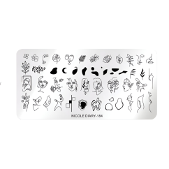 NICOLE DIARY Plantillas para uñas - 184