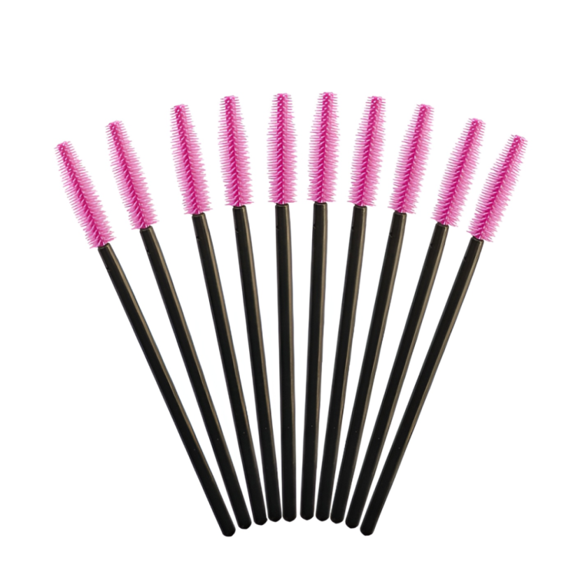 Cepillos de silicona para pestañas, 10 piezas