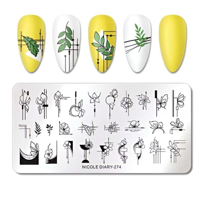NICOLE DIARY Plantillas para uñas - 274