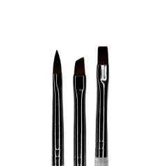 COSMONAIL Brush set for gel, 3 pcs