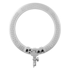 Luz redonda con trípode blanco RL-15AH, 38 cm
