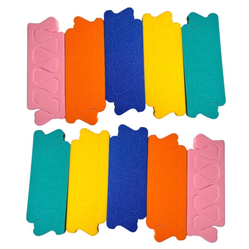 Separador de pedicura, 10 pares