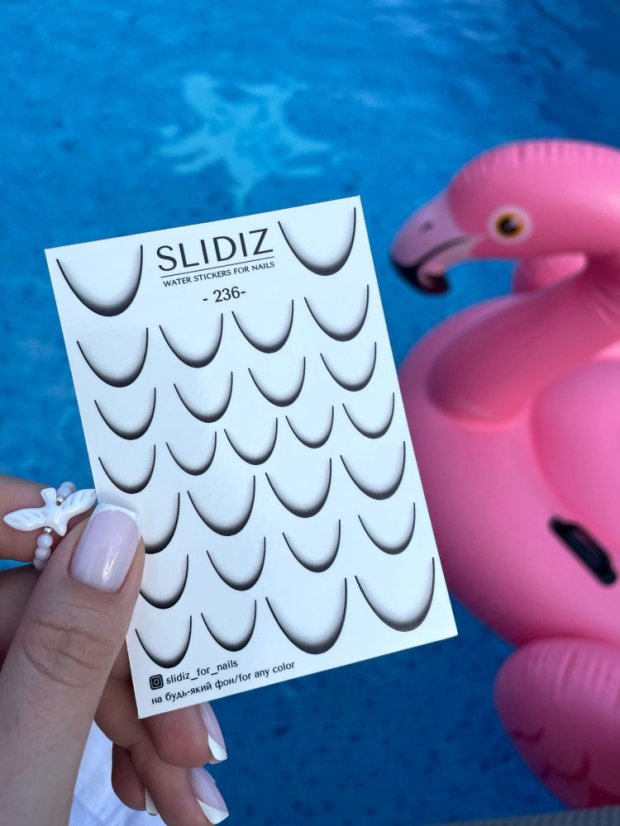 SLIDIZ - Pegatina para uñas francesas 236