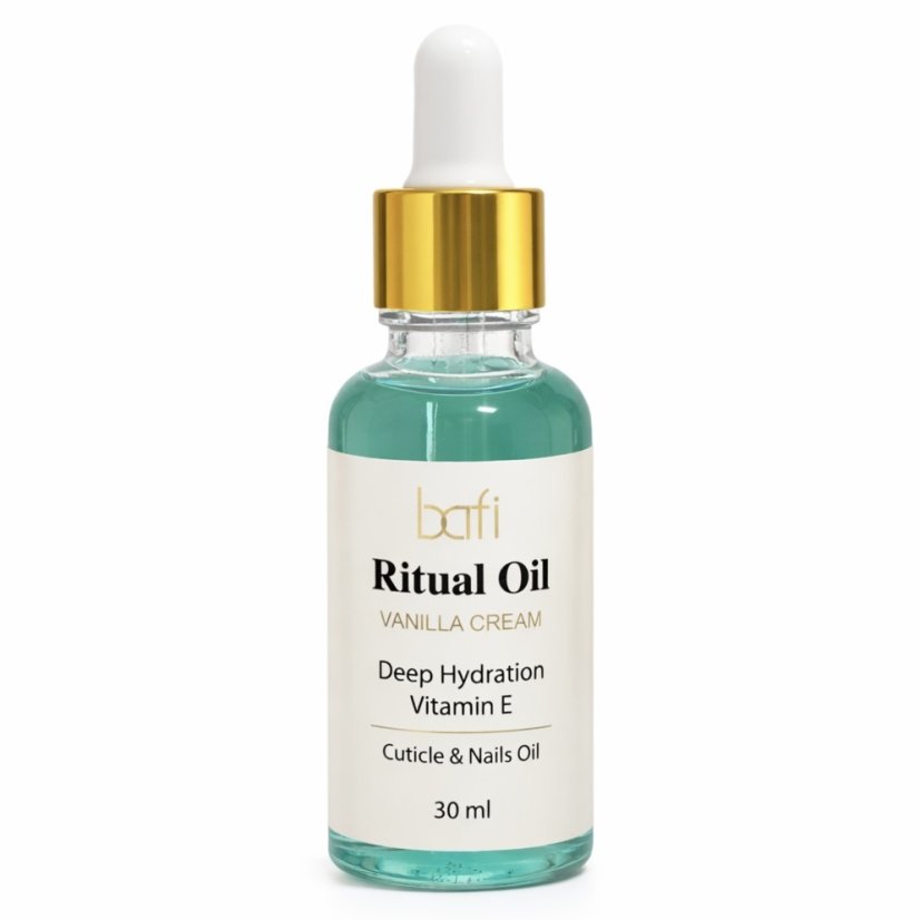 BAFI Aceite para cutículas y uñas Vanilla Cream, 30 ml