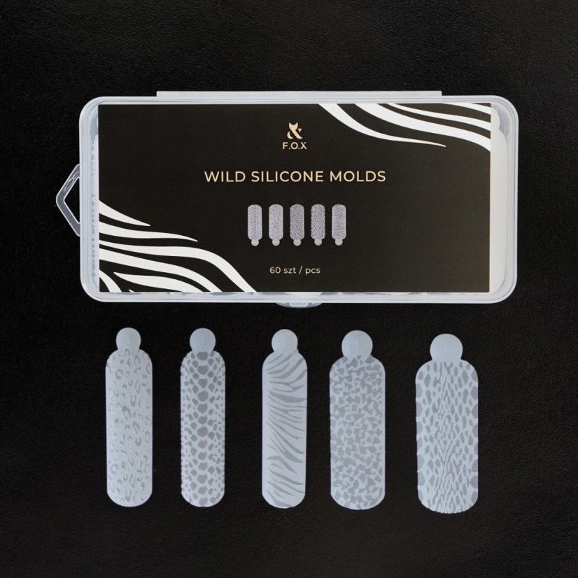F.O.X - plantillas de silicona para uñas, 60 uds.