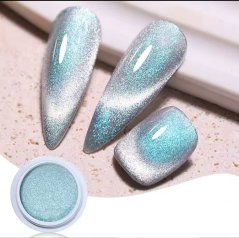 NICOLE DIARY Cat magnetic 4 - Chromový pigment na nehty se zrcadlovým efektem