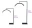 Stojací kosmetická lampa MOON, bílá, 71 cm