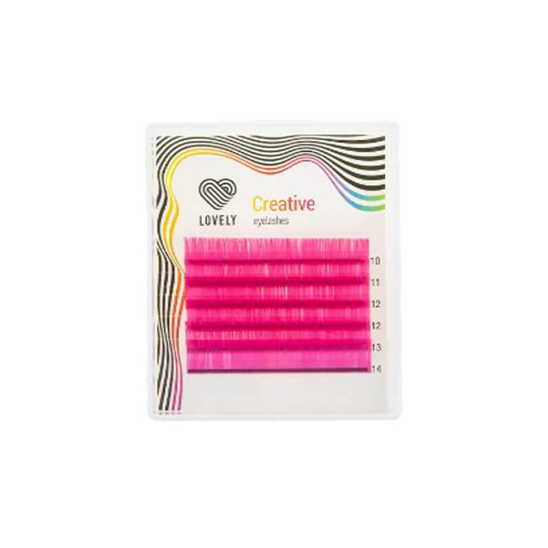 LOVELY Creative Crimson D 0,10 - pestañas mix 7-11 mm