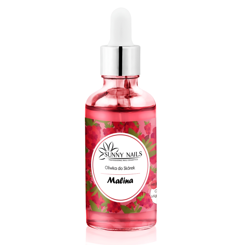 SUNNY NAILS - Aceite de frambuesa para uñas y cutículas, 50 ml