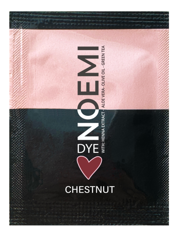 NOEMI Lash & Brow Dye – tinte híbrido para pestañas y cejas Chestnut, sobre de 1 g