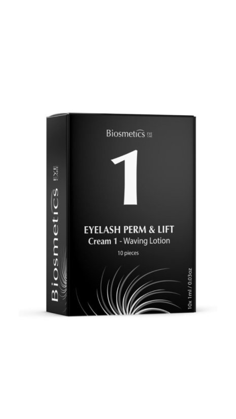BIOSMETICS Formula 1 Laminace obočí a lifting řas - vlnitá emulze 10 x 1ml
