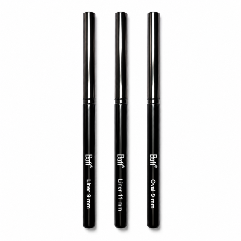 BAFI Liner Set de pinceles para uñas, 3 pcs