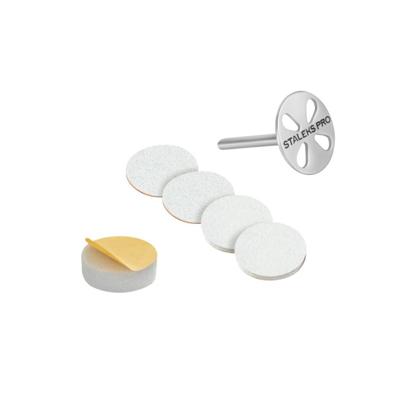 STALEKS PODODISC M, PDset-20 - disco de acero inoxidable para pedicura 20 mm