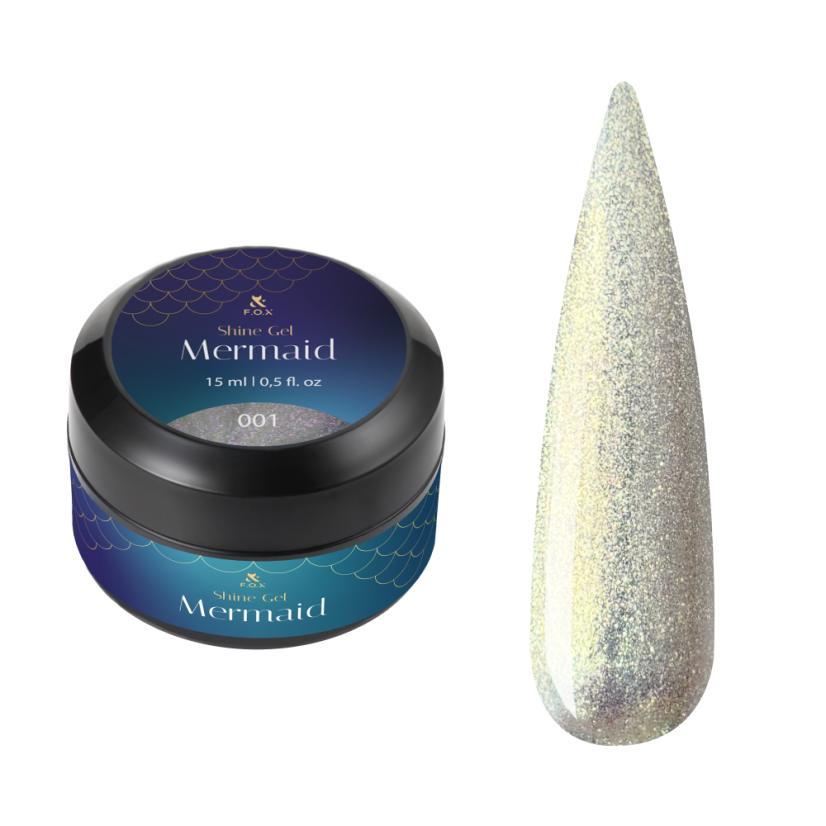 F.O.X - shine gel Mermaid 001, 15 ml