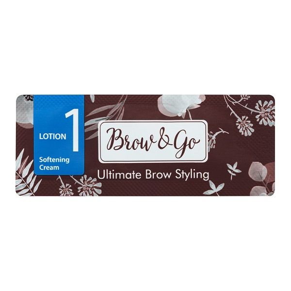 BROW&GO - состав для ламинирования бровей 1 Softening cream, 1 мл