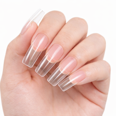 Типсы прозрачные с укороченной клеевой зоной, 110 шт