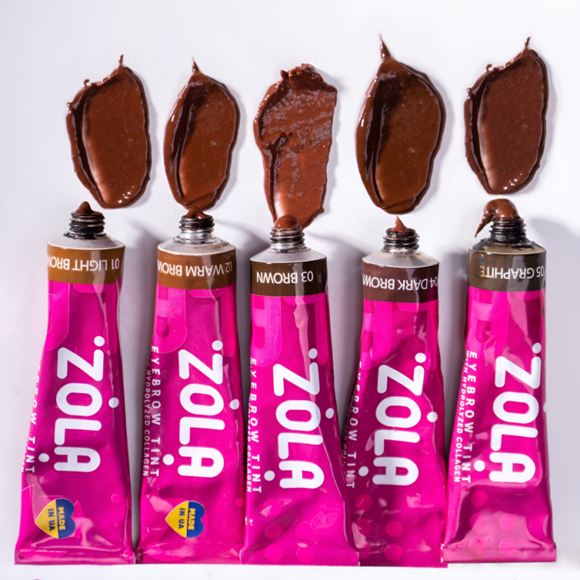 ZOLA - set de colores para cejas (5x15 ml) con oxidante 30 ml