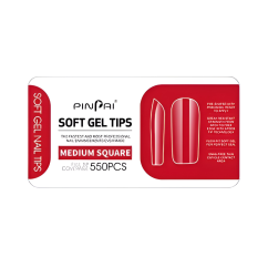 Gelové tipy Medium square, 550 ks