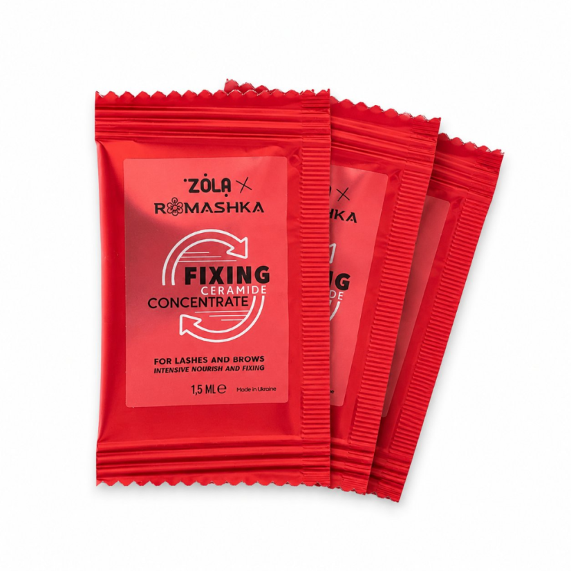 ZOLA Fixing Ceramide Concentrate Fixační koncentrát na řasy a obočí, sáčky 3×1,5 ml