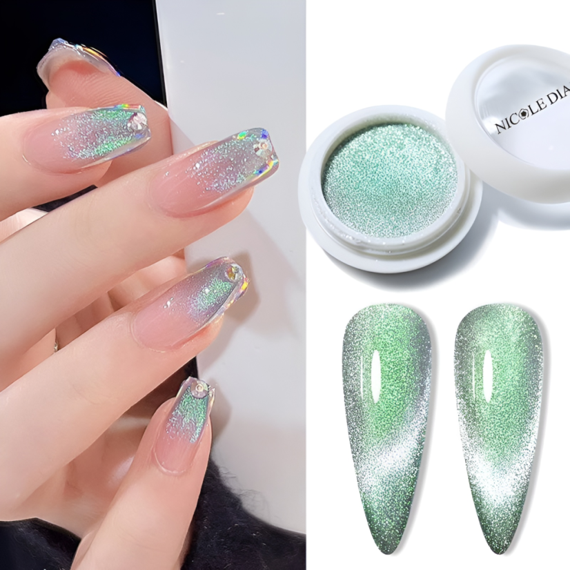 NICOLE DIARY - pigment na nehty Cat magnetic 2