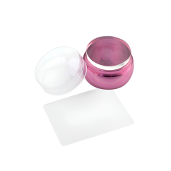 Silikonové razítko, metalické světle růžové