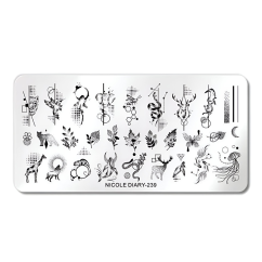 NICOLE DIARY Plantillas para uñas - 239