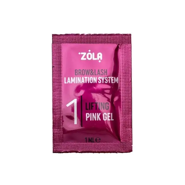 ZOLA Color Lab Lifting Pink Gel 01 - laminace obočí a řas v sáčku, 1 ml