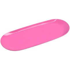Nerezový tácek oválný, růžový