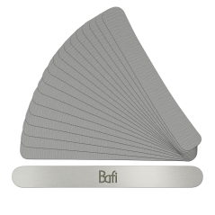 BAFI Base metálica recto + BAFI Lija de recambio recta, 240 gr, 25 unid