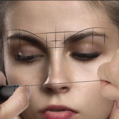 Hilo negro para cejas