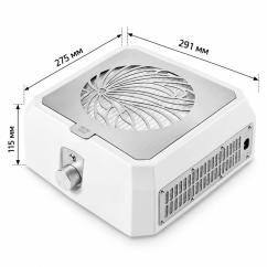 MICROSTOP Base Pro White Stolní manikúrní odsávačka prachu, bílá