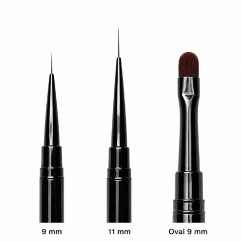 BAFI Liner Set de pinceles para uñas, 3 pcs
