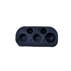 Paleta de silicona, negra