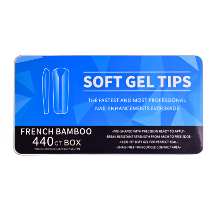 Puntas de gel de bambú francés, 440 unid.