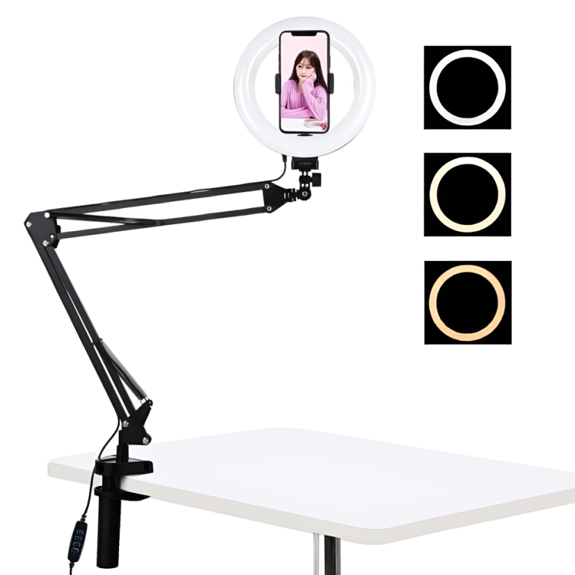 Luz circular selfie, 26 cm