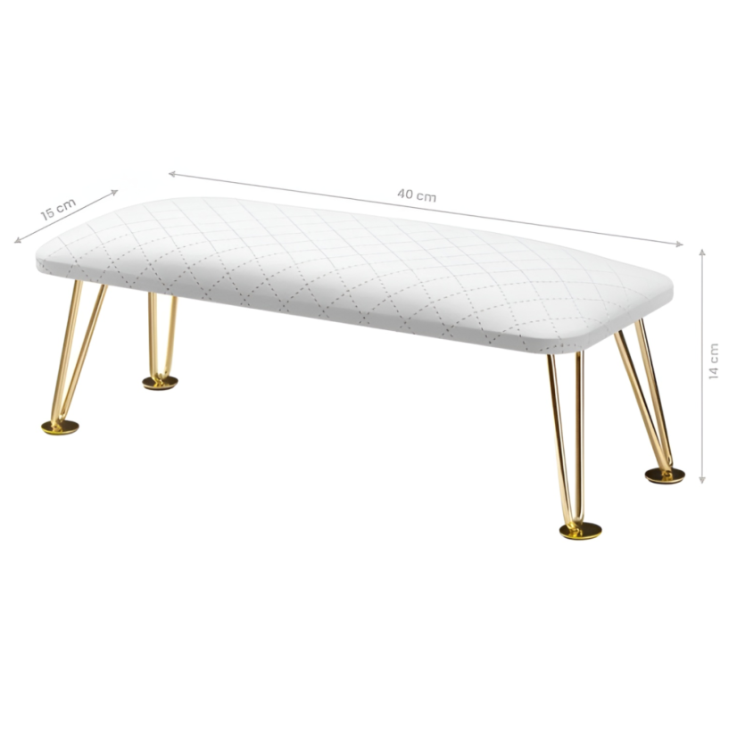 ACTIVESHOP Reposamanos para manicura 6M, blanco