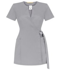 Blusa cosmética de mujer NR67 gris, talla 36