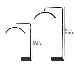 Lámpara cosmética de pie MOON, blanca, 71 cm