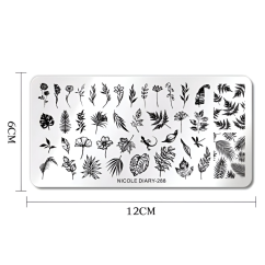 NICOLE DIARY Plantillas para uñas - 288