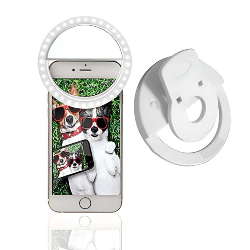 Selfie kruhové LED světlo pro telefon, video a streamování