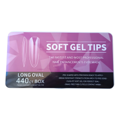 Гелевые типсы Long oval, 440 шт