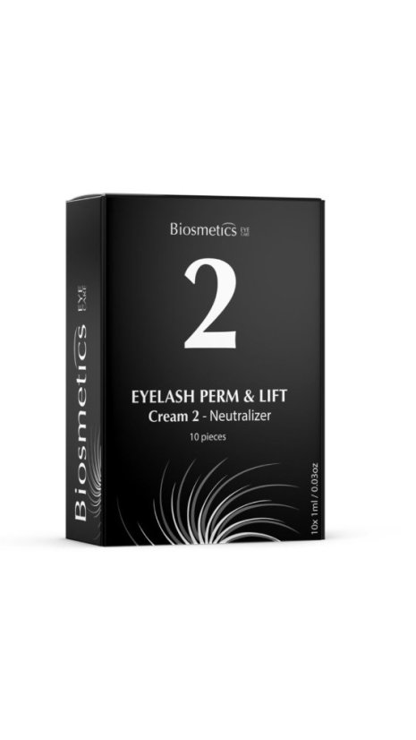 BIOSMETICS Fórmula 2 Laminación de cejas y lifting de pestañas - neutralizador 10 x 1 ml