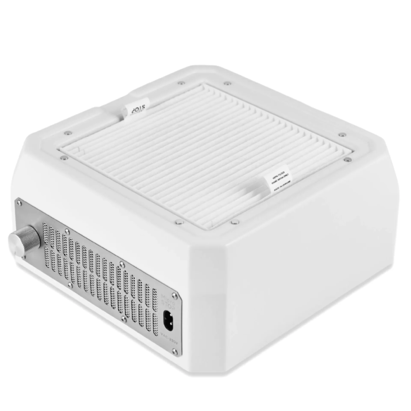 MICROSTOP Base White Aspirador profesional para uñas, blanco