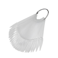 Puntas de esmalte de gel stilettoes, transparentes, 50 unid.