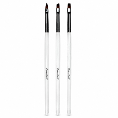 COSMONAIL Nail brush set for gel, 3 pcs