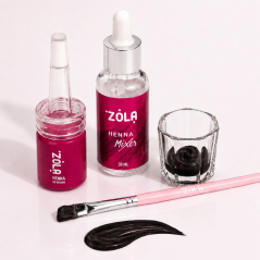 ZOLA Brown Kit de henna para colorear las cejas